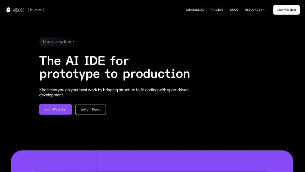 The AI IDE for prototype to production
